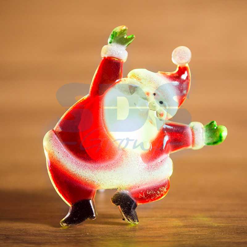 Фигура светодиодная на присоске Санта Клаус, RGB"