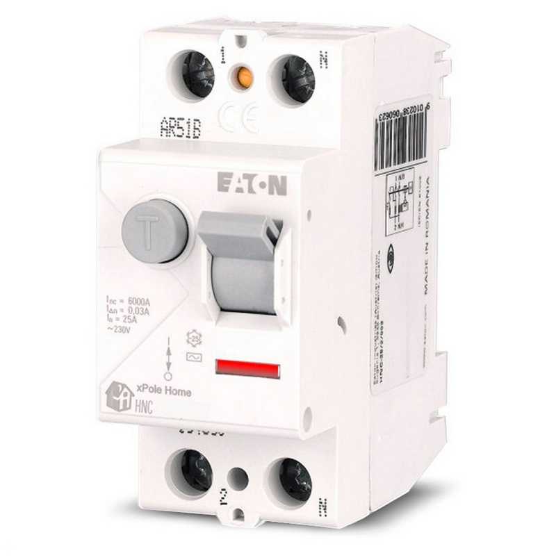 Выключатель дифференциального тока (УЗО) 2п 40А 30мА тип AC 6кА HNC-40/2/003 2мод. EATON