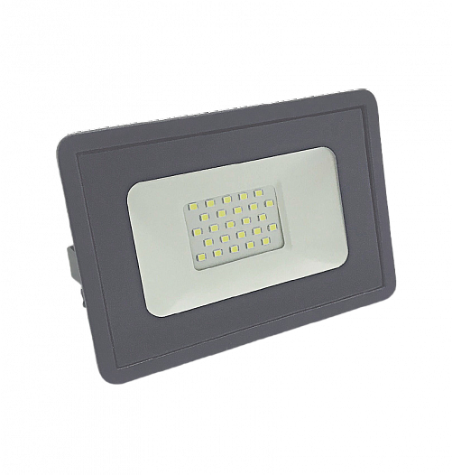 Прожектор светодиодный СДО 20Вт 4000К IP65 серый Фарлайт