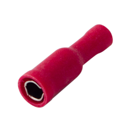 Разъем штекерный изолированный гнездо 4 мм 0.5-1.5 мм2 (РШи-м 1.5-4/РШИм 1,25-5-4) красный REXANT