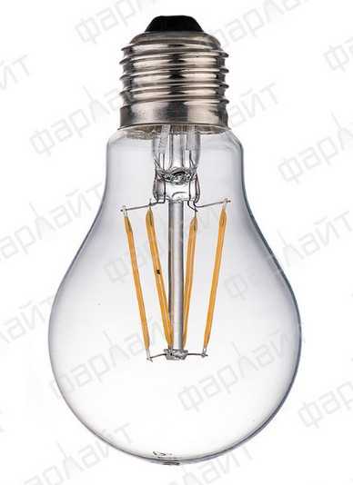 Лампа светодиодная нитевидная прозрачная груша А60 9 Вт 4000 К Е27 Фарлайт