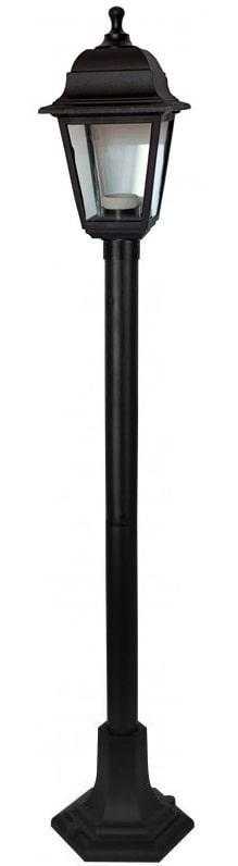 Светильник НТУ 04-60-002 У1 "Оскар 4" черный, 4х гранник, Е27, 60 Вт, IP44, габариты 1000*180 мм, корпуса - полипропилен,рассеив.-стекло прозрачн.