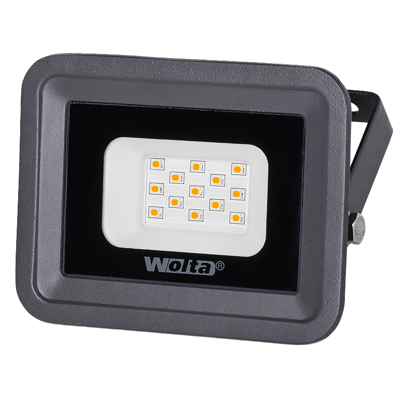 Светодиодный прожектор WOLTA WFLS-10W/06 10Вт 4000K IP65 900лм серый 115x112/85x27 1/40
