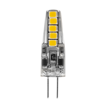 Лампа светодиодная REXANT капсульного типа JC-SILICON G4 220 В 2 Вт 6500 K холодный свет (силикон)