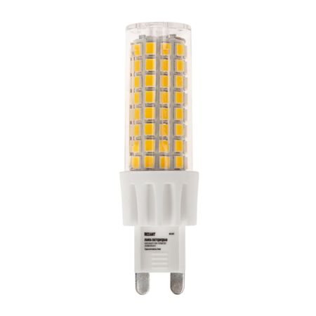 Лампа светодиодная REXANT капсульного типа JD-CORN REXANT G9 230 В 7 Вт 2700 K теплый свет