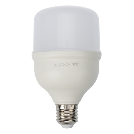 Лампа светодиодная высокомощная 30 Вт E27 с переходником на E40 2850 Лм 4000 K нейтральный свет REXA